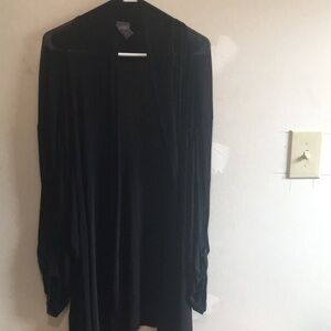 Black Rayon shawl like shirt